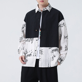 2024春夏新款风男装棉麻亚麻长袖衬衫衬衣大码C229-Y998-P75，男装衬衫，电商C229-1