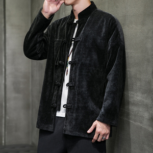 2024秋冬风男装盘扣复古中式唐装汉服夹克外套C229/Y782/P105图片