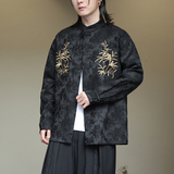 2024春夏风男装刺绣汉服唐装汉服长袖衬衫衬衣C229-Y1011-P80，男装衬衫，电商C229-1