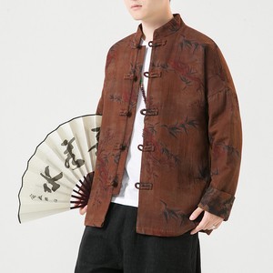 2024秋冬风男装棉复古中式唐装汉服夹克外套C229/Y768/P100图片