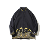 2024秋冬风男装复古中式盘扣唐装汉服夹克外套C229/Y63/P80，男装夹克，电商C229-1