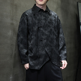 2024春夏新款风男装提花唐装汉服长袖衬衫衬衣C229-Y1012-P80，男装衬衫，电商C229-1
