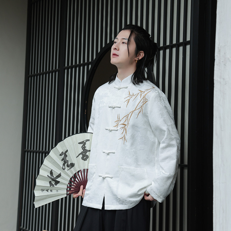 2024春夏风男装刺绣盘扣唐装汉服夹克外套C229-Y1008-P110,男装夹克,电商C229-1