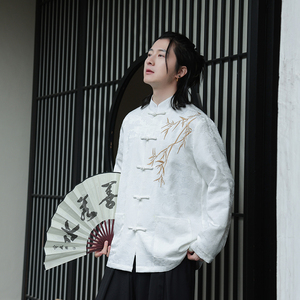 2024春夏风男装刺绣盘扣唐装汉服夹克外套C229-Y1008-P110图片