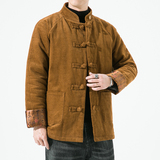 2024秋冬风男装灯芯绒复古唐装汉服棉衣棉袄C229/MY462/P145，男装棉衣，电商C229-1