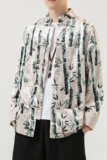 2024秋冬风男装竹子复古中式唐装汉服夹克外套C229/Y761/P100，男装夹克，电商C229-1