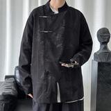 2024春夏风男装中式复古冰丝唐装汉服夹克外套C229-Y995-P100，男装夹克，电商C229-1