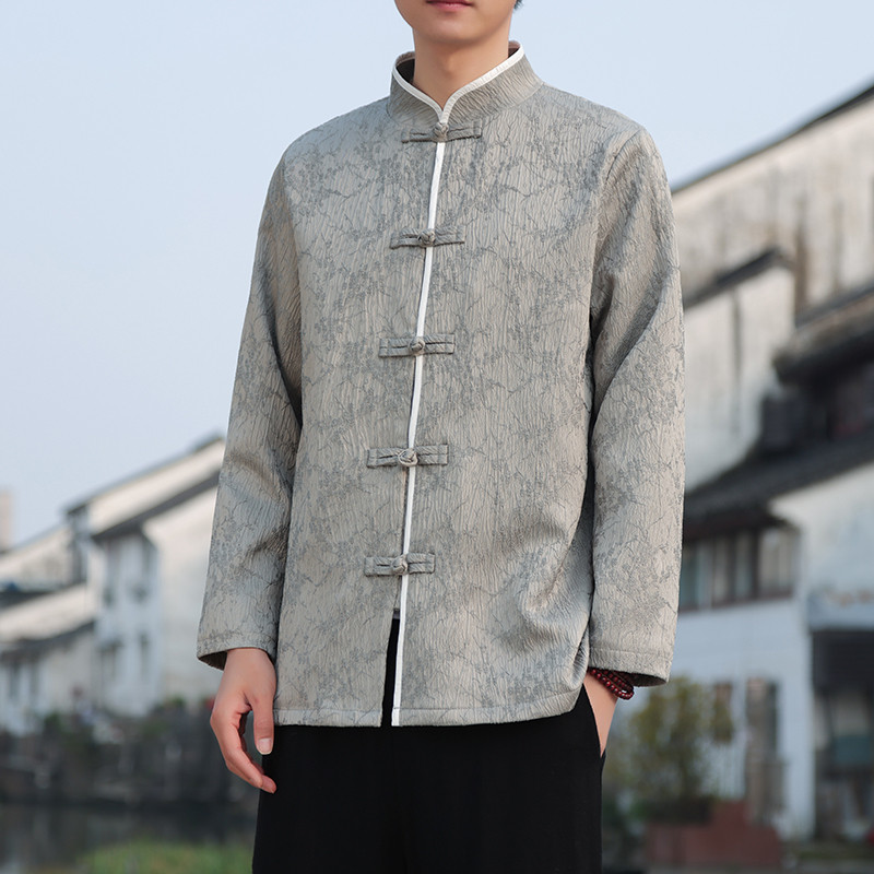 2024春夏风男装提花中式唐装汉服夹克外套C229-Y992-P100图片