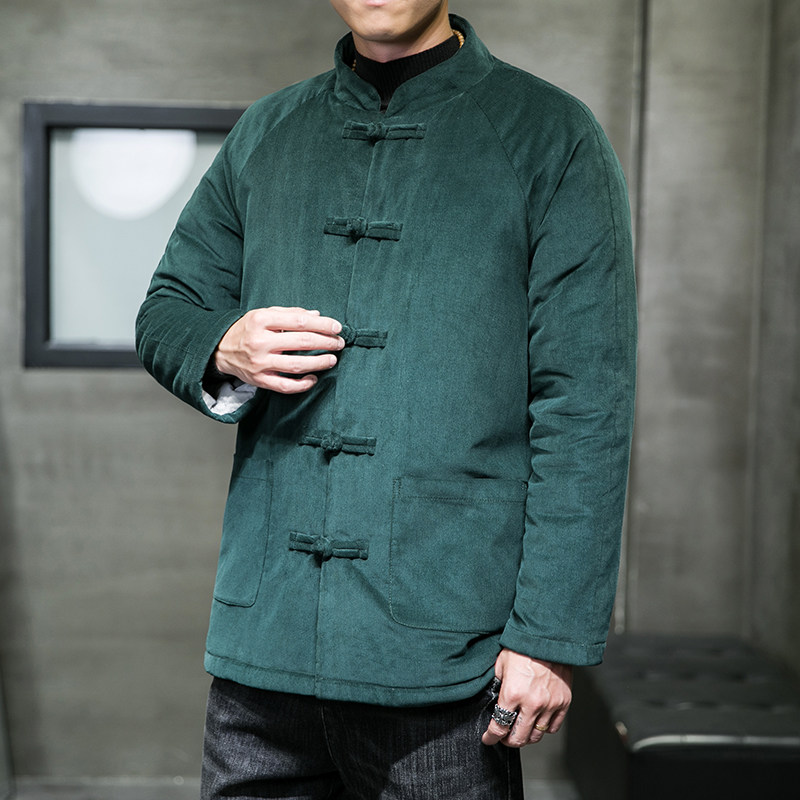 2024秋冬风男装灯芯绒复古唐装汉服棉衣棉服C229/MY461/P145,男装棉衣,电商C229-1