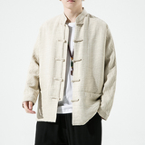 2024春夏风男装棉麻亚麻唐装汉服盘扣中式外套C229/Y731/P90，男装夹克，电商C229-1