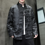 2024春夏新款风男装中式提花唐装汉服夹克外套C229-Y991-P100，男装夹克，电商C229-1