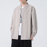2024春夏风男装棉麻亚麻唐装汉服长袖衬衫衬衣C229-Y1007-P70，男装衬衫，电商C229-1