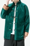 2024秋风男装丽丝绒夹克盘扣复古唐装汉服外套C229/Y910/P85，男装夹克，电商C229-1