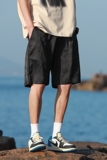 2024夏季风男装冰丝短裤五分裤沙滩裤大码宽松C229-K1991-P55，男装休闲裤，电商C229-1