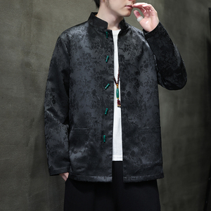 2024春夏风男装提花唐装汉服长袖夹克外套C229-Y1014-P105图片