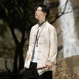2024冬风男装鹿皮绒复古中式唐装汉服夹克外套C229/Y757/P105，男装夹克，电商C229-1
