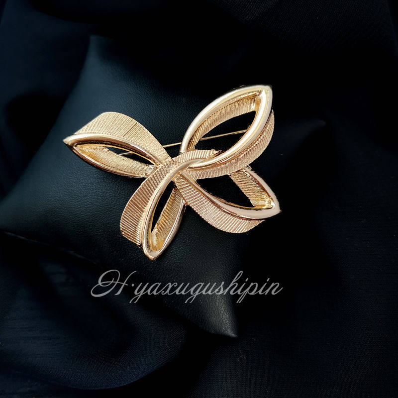 蝴蝶扣胸针合金复古男女