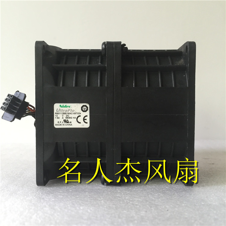 原装NIDEC 8CM 8086 R80Y12BS1MAC-08T024 12V 7.50A暴力散热风扇