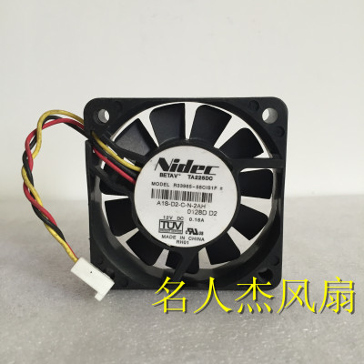 原装Nidec 6015 TA225DC R33965-58 CIS1F DC12V 0.16A 散热风扇