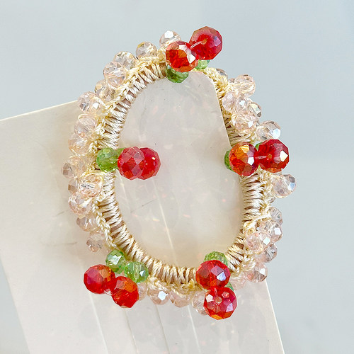 儿童水晶发圈女童可爱樱桃发绳