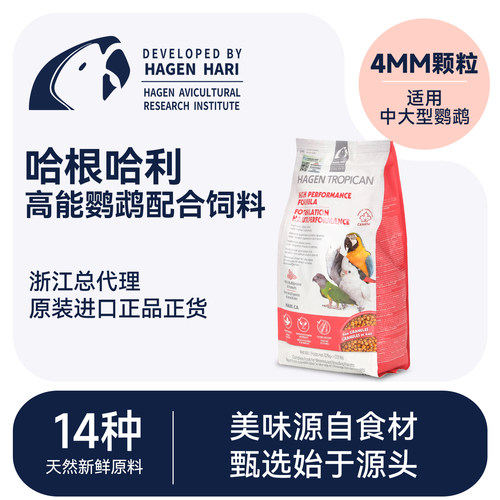 哈根哈利鹦鹉粮饲料灰鹦鹉滋养丸
