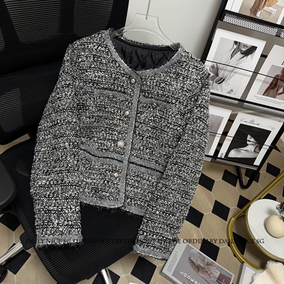 法式轻奢小香风夹棉加厚小外套女