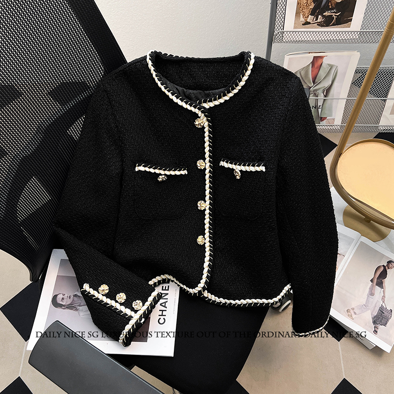 法式小众洛丽塔短款夹棉小外套女