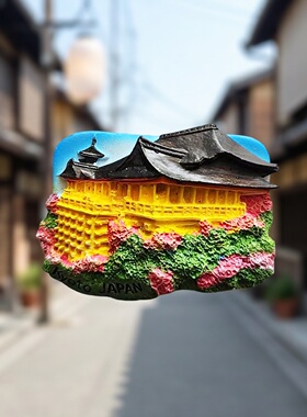 【爆款】日本京都金阁寺立体冰箱贴 旅游纪念磁性贴 创意家居装饰