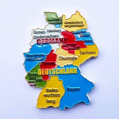 德国创意地图旅游纪念品冰箱贴
