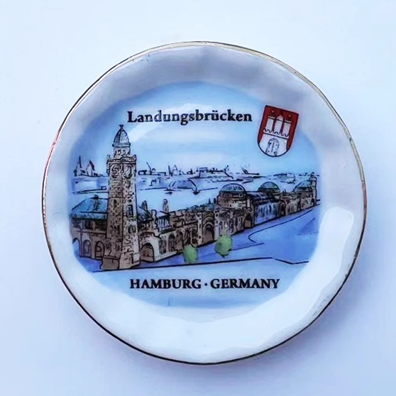 汉堡地标旅游纪念冰箱贴工艺品