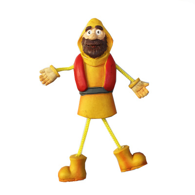 中东沙特卡塔尔迪拜约旦旅游纪念工艺品阿拉伯男子吊脚磁力冰箱贴