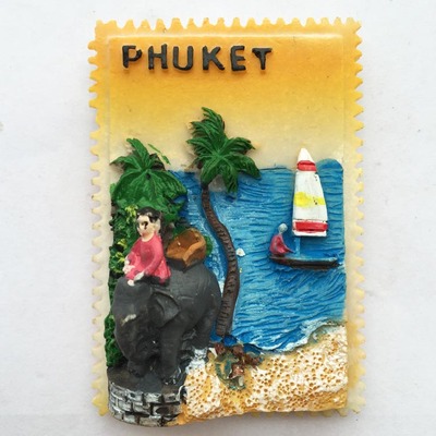 东南亚旅游纪念立体冰箱贴 泰国普吉岛PHUKET家居装饰旅游伴手礼