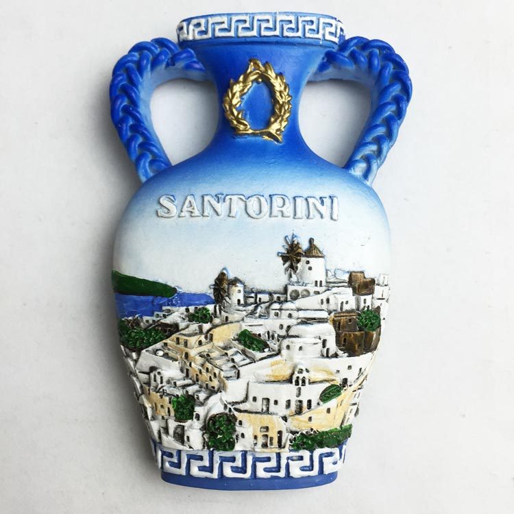 希腊旅游纪念冰箱贴 圣托里尼岛santorini伊亚镇爱琴海装饰伴手礼