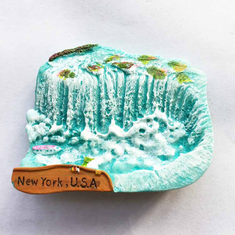 创意工艺品冰箱贴 美国尼加拉瓜瀑布立体风景旅游纪念伴手礼特价