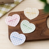 ins烘焙爱心贴纸蛋糕包装 盒奶茶杯罐子便当打包袋不干胶封口标签