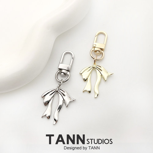 小众简约ins蝴蝶结挂件钥匙扣