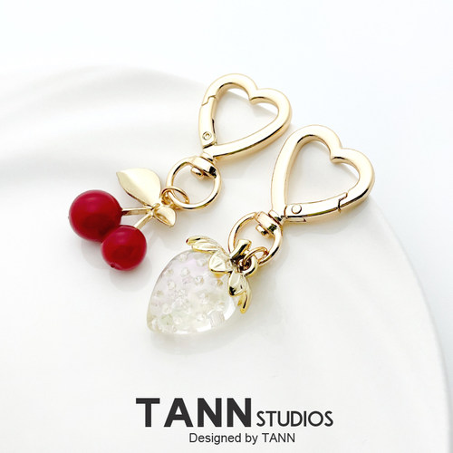 TANN草莓樱桃水果挂件包包挂件