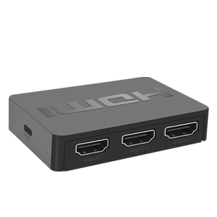 迷你HDMI切换器三进一出3切1出猪尾巴HDMI带线显卡播放器机顶盒电视盒电脑显示器三主机进一出分配器4K分辨率