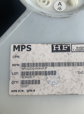MP2112DQ-C434-LF-Z 丝印G9CB 同步降压转换器 QFN-6 全新原装IC