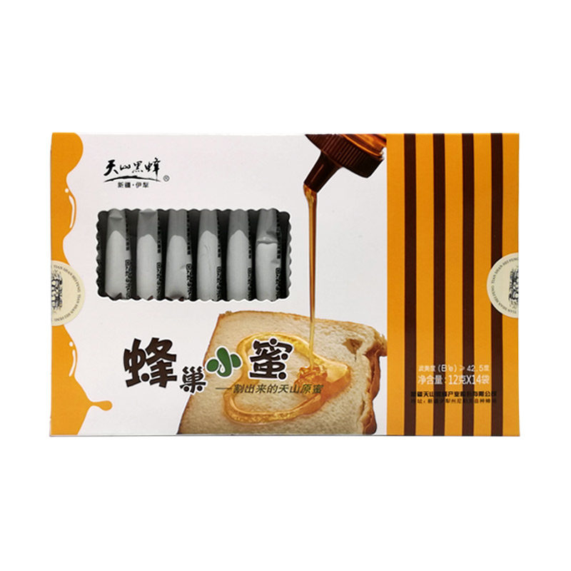 天山黑蜂 新疆袋装早餐蜂蜜便携装百花蜂蜜
