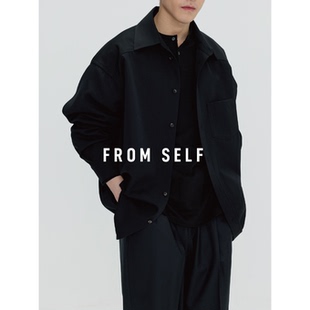 宽松衬衫 日本NIKKE全羊毛华达呢 外套 SELF FROM