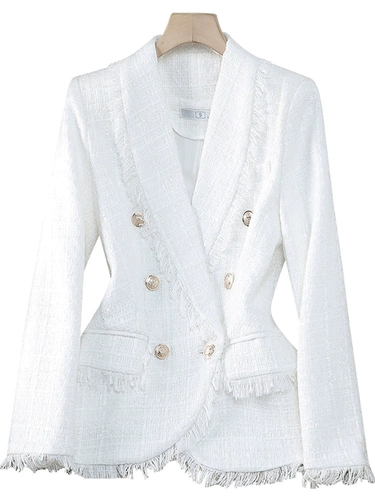 Демисезонный пиджак классического кроя, в стиле Шанель, подходит для подростков