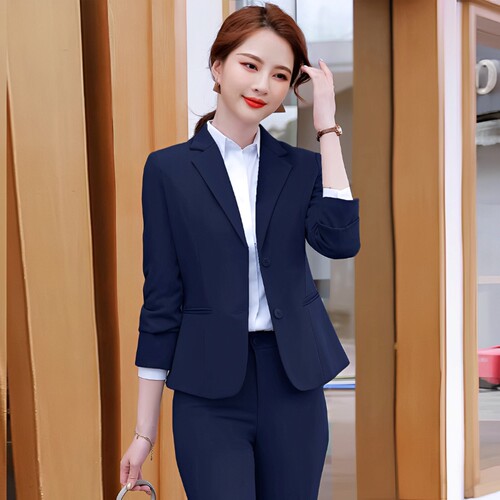 小西装外套女2026小个子职业正装面试工装西服套装酒店前台工作服