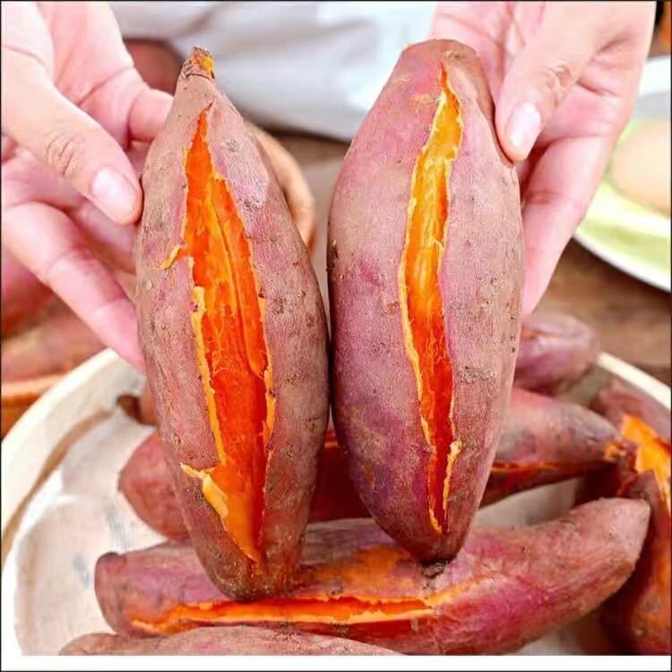 广西现挖花心薯粉甜冰激凌一点红番薯