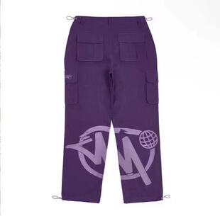ins超火百搭af1印花拼接工装裤潮流休闲高街长裤 Minustwo cargos