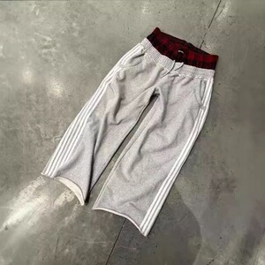 欧美风街头嘻哈双裤头拼接休闲裤