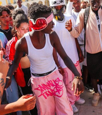 minustwo cargos多色印花字母工装裤宽松直筒阔腿休闲长裤子男女