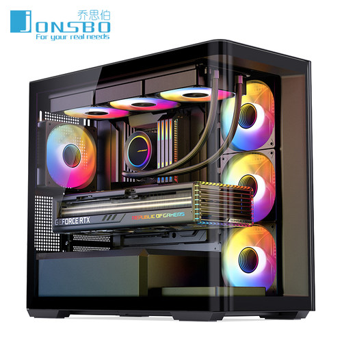 乔思伯D300海景房360水冷机箱