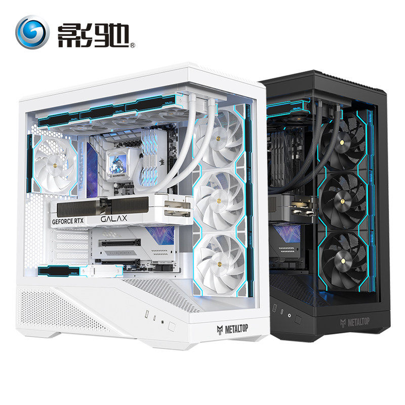 影驰金属大师暗卫海景房电脑机箱图片