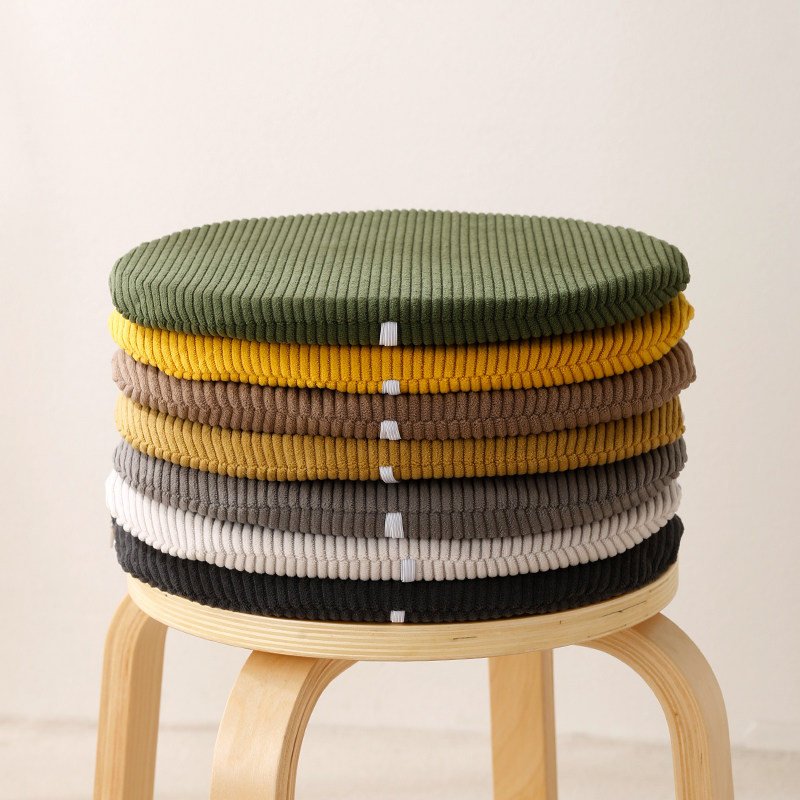 轻奢灯芯绒圆坐垫幼儿园可拆洗套餐椅子垫凳垫屁垫子四季通用防滑,居家布艺,椅垫,淘宝优惠券,粉丝福利购,淘宝优惠卷